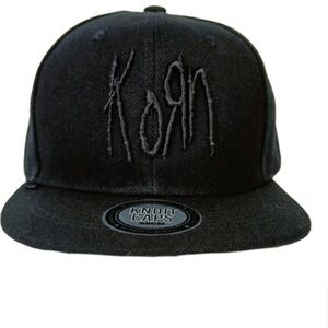 Korn Black on Black SnapBack hat